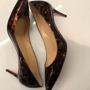 Christian Louboutin Decollete 70 Patent Leopard 39
